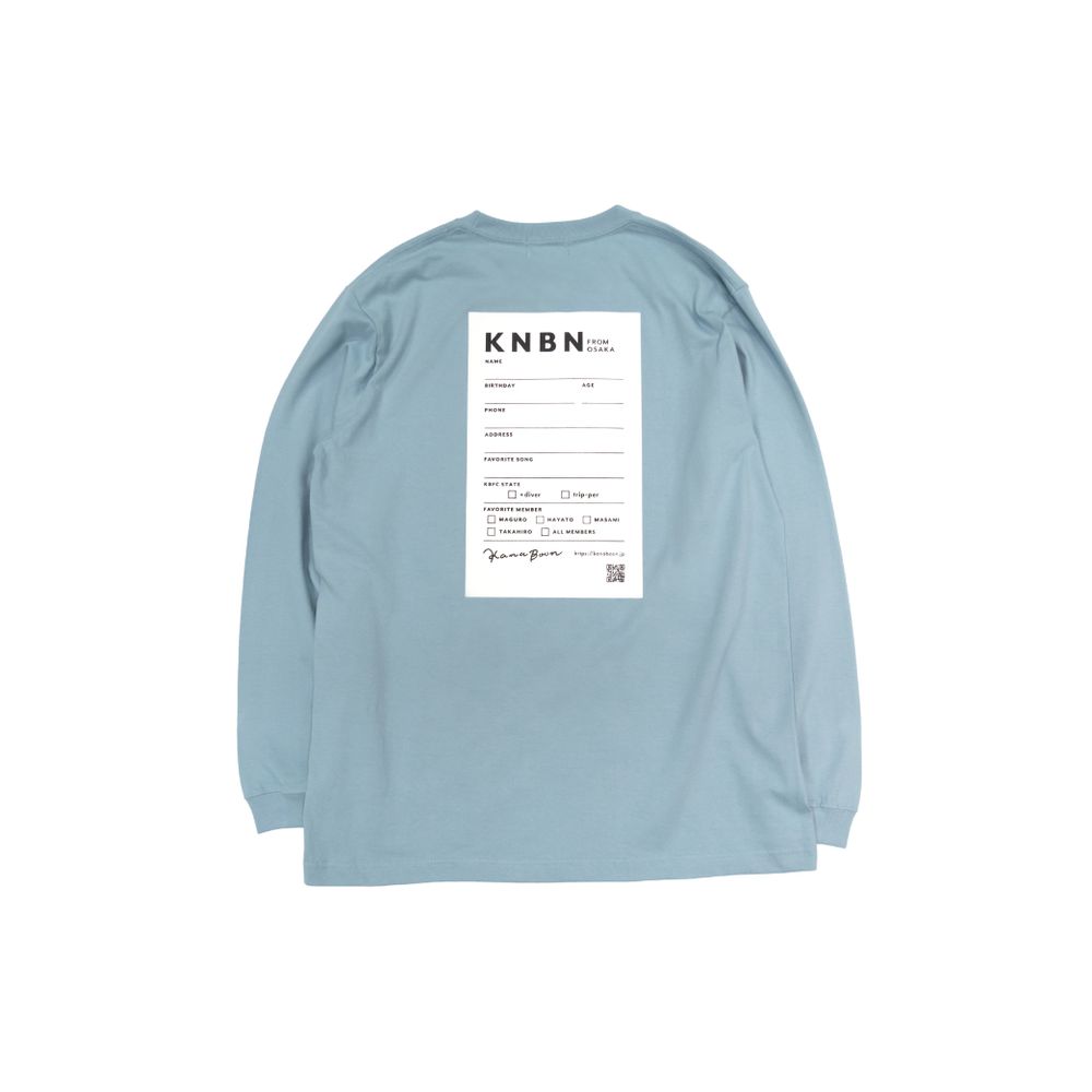 KNBN PROFILE TAG ロングスリーブTシャツ【FC限定】